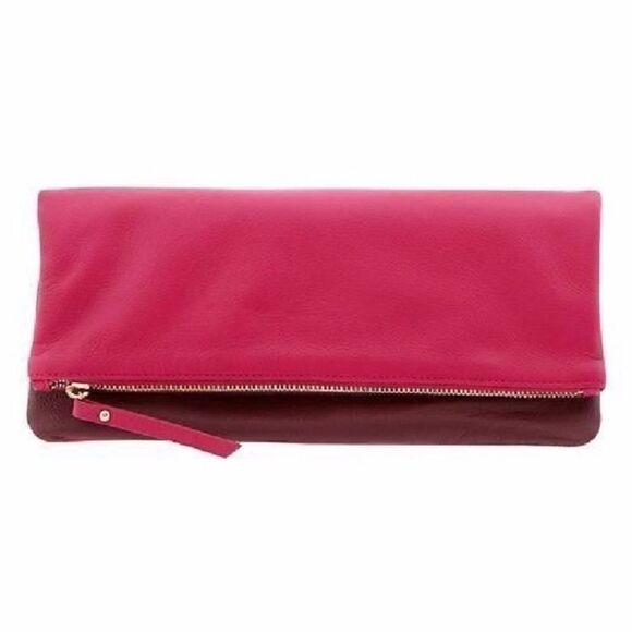 Banana Republic clutch NWT Red and gold hardware - Picture 2 of 8